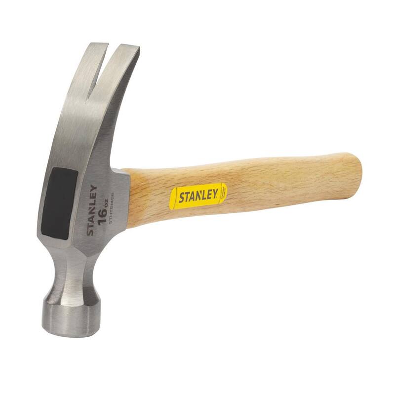 Martillo de garra Stanley de 16 oz con mango de madera - STHT51456