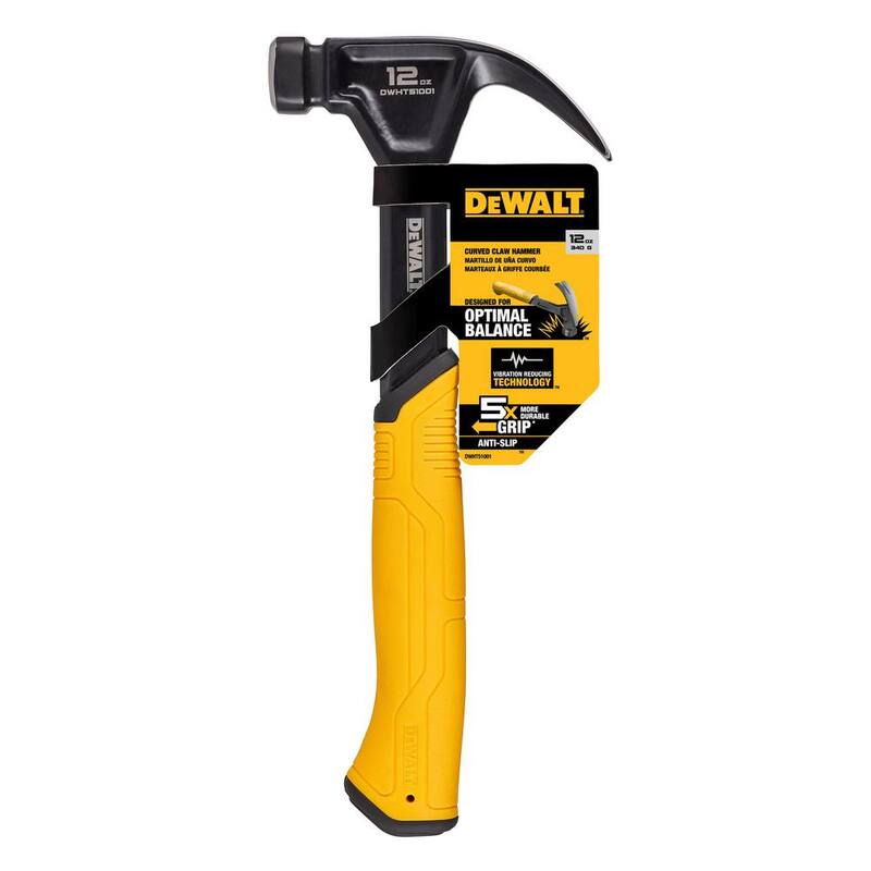 Martillo de clavado curvo de garra de acero DEWALT de 12 oz - DWHT51001