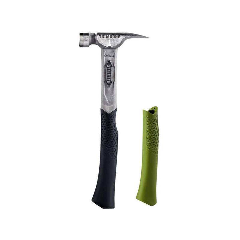 Stiletto TRIMBONE Titanio Cara Lisa con Mango Curvo con Grip de Repuesto TRIMBONE Verde - TRMB-TBRG-G