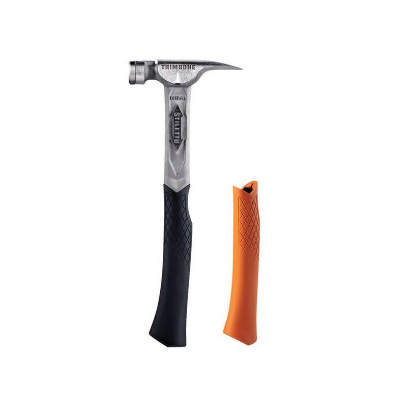 Stiletto TRIMBONE Titanio con cara lisa y mango curvo con reemplazo de agarre naranja TRIMBONE - TRMB-TBRG-O