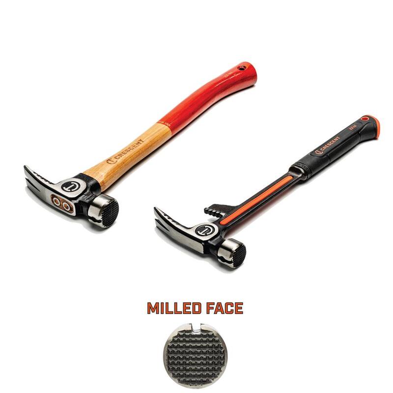 Set de 2 piezas de Martillo Framer de madera de 22 oz. y Martillo de demolición de acero Crescent - CFRAMDEMOSETCB