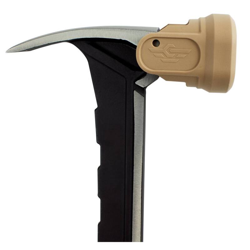 Martillo de garra de 20 oz. con cara lisa y tapa de mazo suave, mango de acero - SPEC-M20SF-S