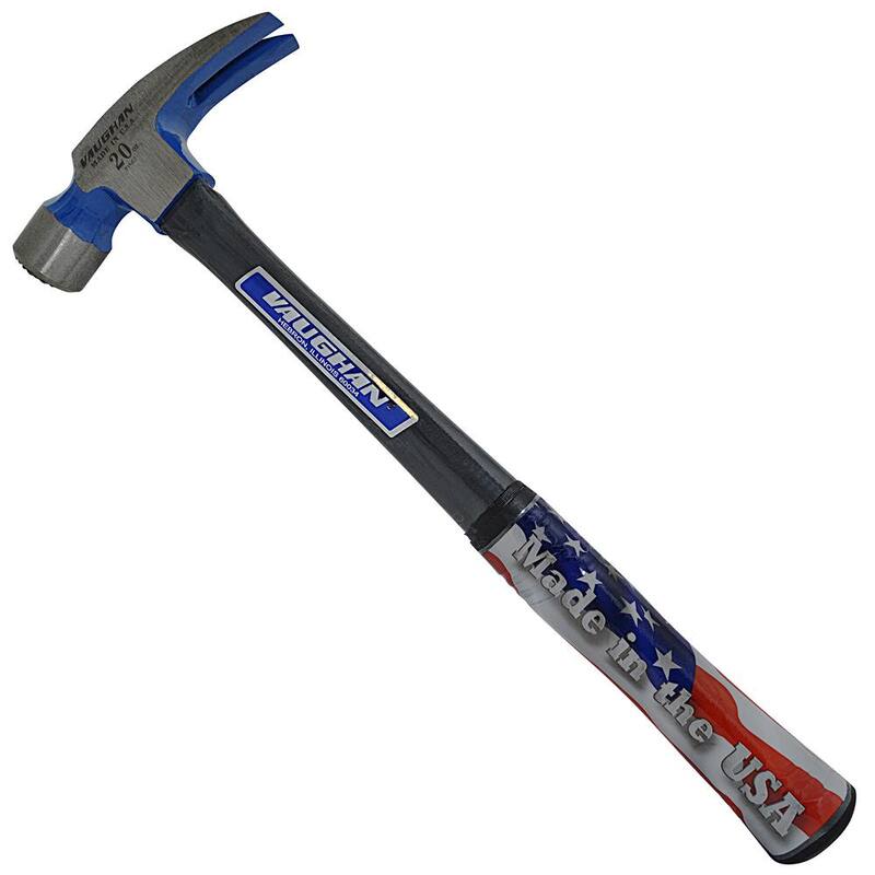 Martillo Vaughan de 20 oz con cara fresada de fibra de vidrio, mango de fibra de vidrio de 16 pulgadas - FS999ML