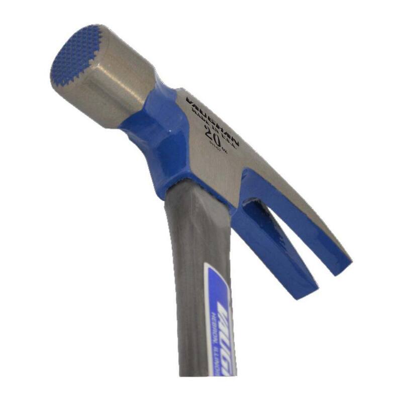 Martillo Vaughan de 20 oz con cara fresada de fibra de vidrio, mango de fibra de vidrio de 16 pulgadas - FS999ML