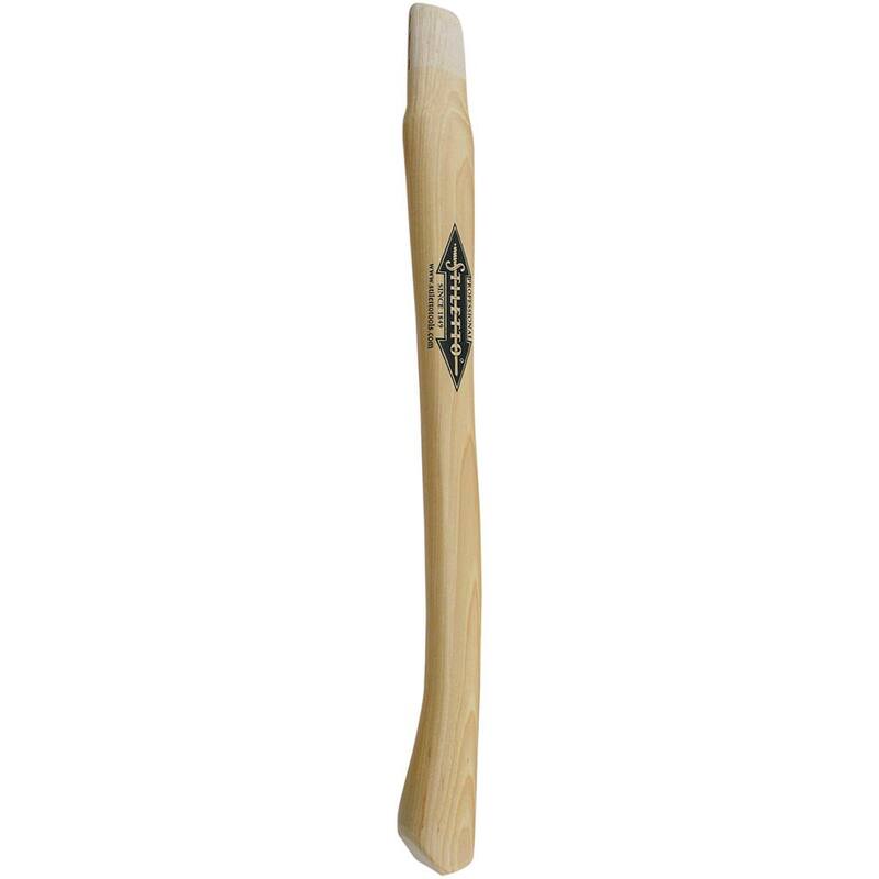 Martillo de titanio de 14 oz de Milwaukee con cara fresada y mango curvo de nogal de 18 pulgadas con mango de repuesto de nogal curvo de 18 pulgadas - Ti14MC-STLHDL-C