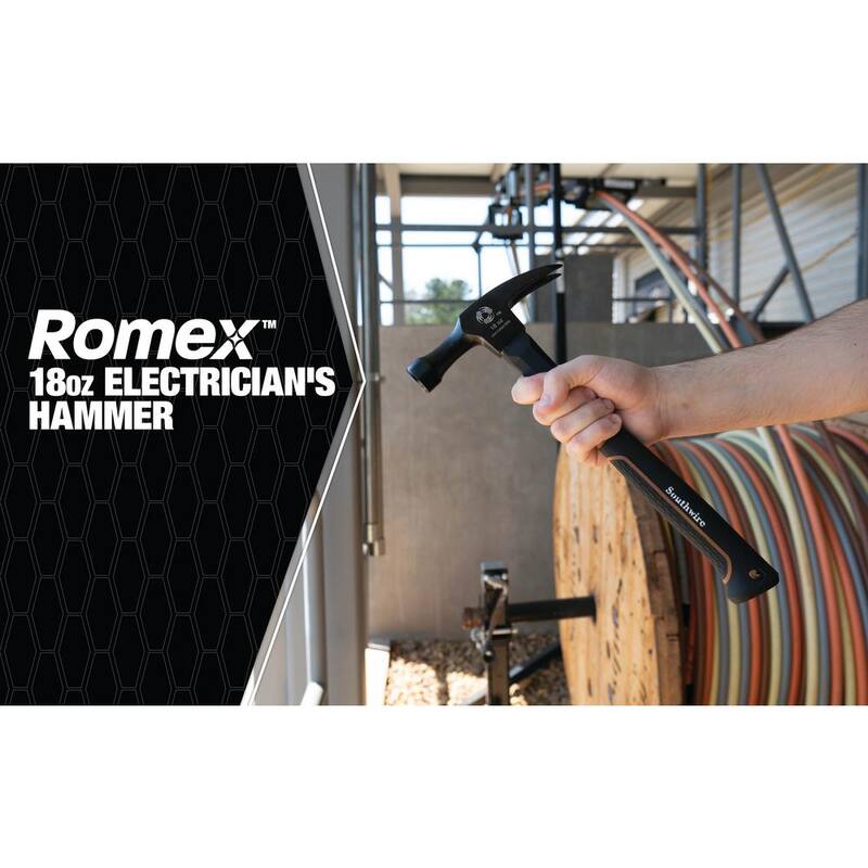 Martillo de garra recta para electricista Romex de alta resistencia de 18 oz de Southwire - 65116740