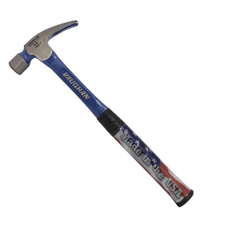 Martillo de garra Vaughan de acero sólido de 22 oz. con cara moldeada, mango de 16 pulgadas - R404ML.