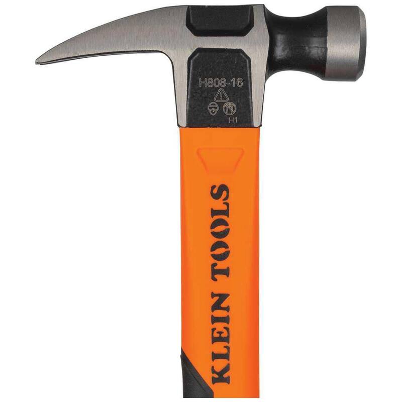 Herramienta de mano Straight-Claw Hammer de Klein Tools, 16 onzas, 13 pulgadas - H80816