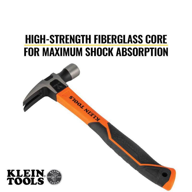 Herramienta de mano Straight-Claw Hammer de Klein Tools, 16 onzas, 13 pulgadas - H80816