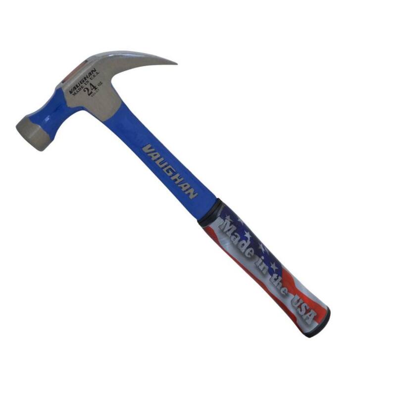 Martillo Vaughan de 24 oz de acero sólido con clavo y mango de 14 pulgadas - R24