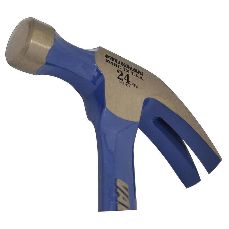 Martillo Vaughan de 24 oz de acero sólido con clavo y mango de 14 pulgadas - R24