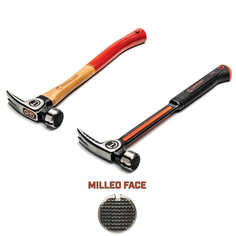 Martillo Crescent de 22 oz. de madera y acero para estructuras (juego de 2 piezas) - CHFRAMSETCB