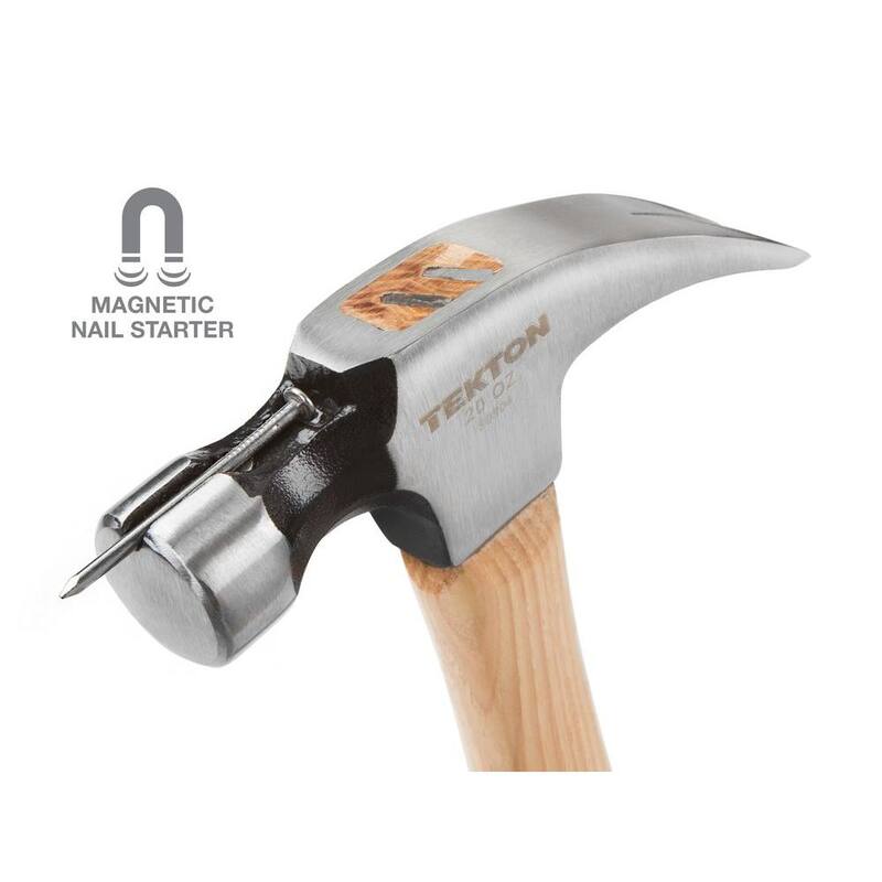 Martillo de rip con cabeza magnética y mango de nogal de 20 oz TEKTON - 30304