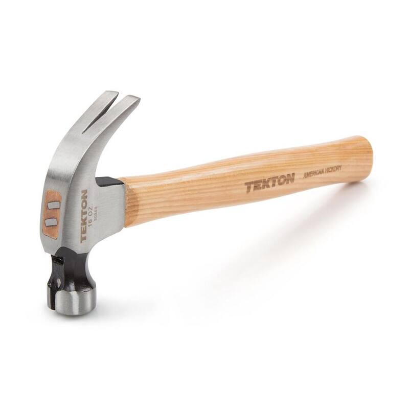 Martillo de garra TEKTON de 16 oz. con mango de nogal y cabeza magnética - 30303