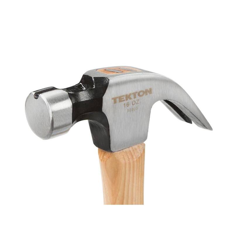 Martillo de garra TEKTON de 16 oz. con mango de nogal y cabeza magnética - 30303