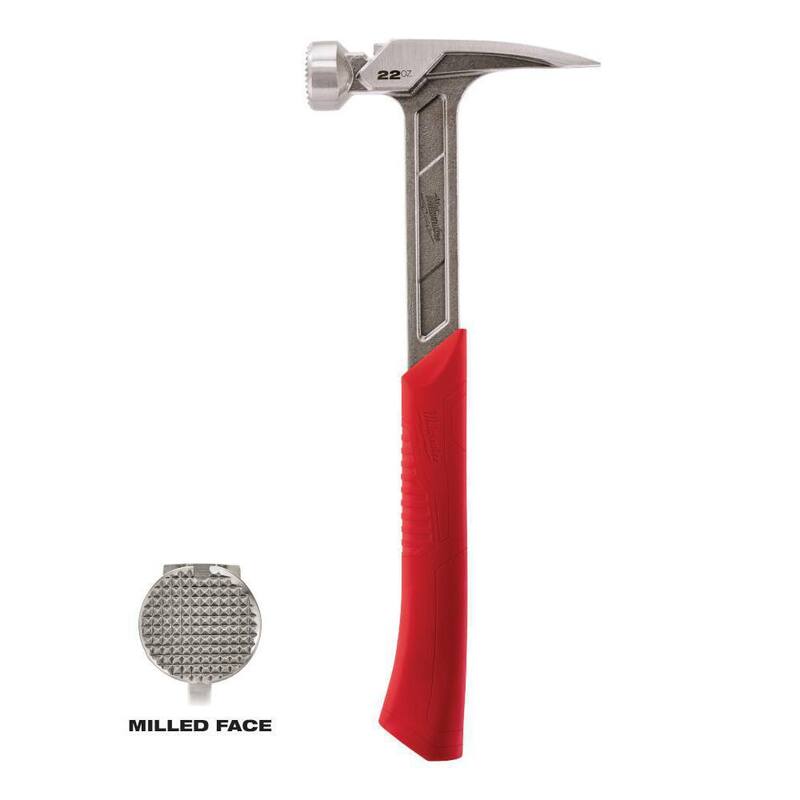 Martillo de armazón de cara fresada de 22 oz Milwaukee - 48-22-9022