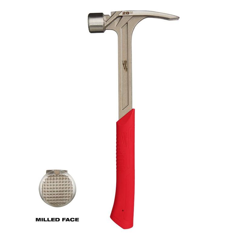 Martillo de armazón de cara fresada de 28 oz Milwaukee - 48-22-9029