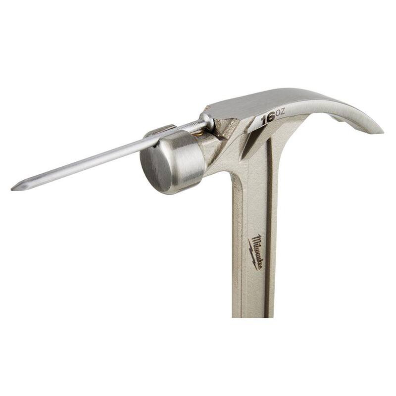 Martillo de remate de cara lisa de 16 oz de Milwaukee - 48-22-9018