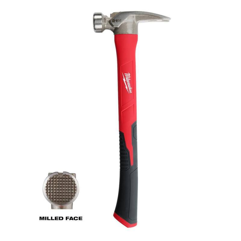 Martillo de mango de poliuretano con cara fresada de 21 oz de Milwaukee - 48-22-9320
