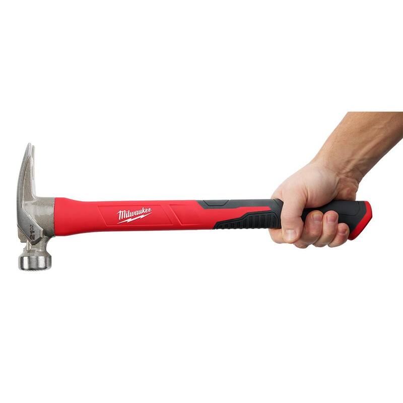 Martillo de mango de poliuretano con cara fresada de 21 oz de Milwaukee - 48-22-9320