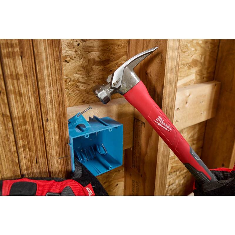 Martillo de mango de poliuretano con cara fresada de 21 oz de Milwaukee - 48-22-9320