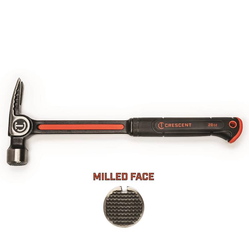 Martillo de armazón de acero con cara fresada de 28 oz. - CHSFRM28