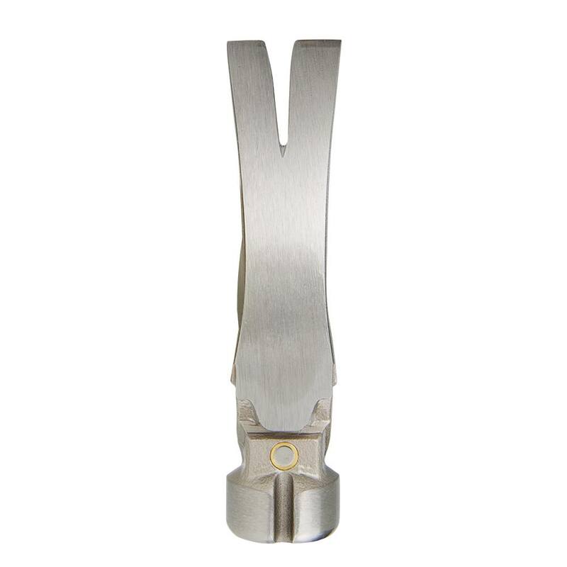 Martillo de acabado de cara lisa de 16 oz. de Milwaukee con barra de palanca de 15 pulgadas - 48-22-9018-48-22-9035