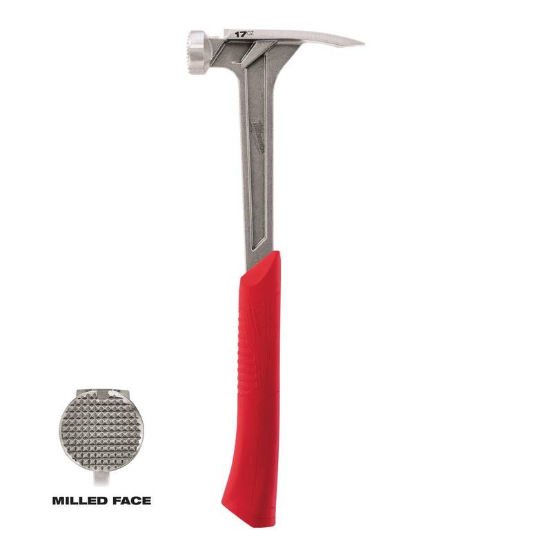 Martillo de enmarcar con cara fresada de 17 oz Milwaukee - 48-22-9016