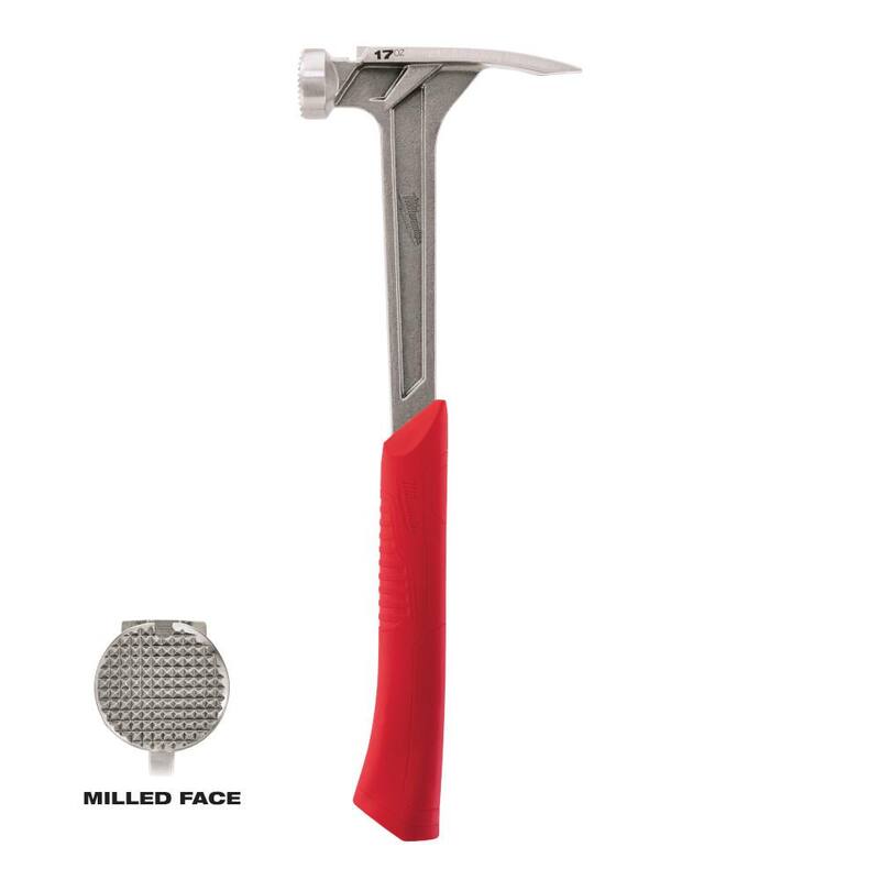 Martillo de enmarcar con cara fresada de 17 oz Milwaukee - 48-22-9016