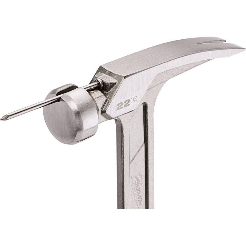 Martillo de marco de cara lisa de 22 oz. Milwaukee con barra de palanca de 15 pulgadas - 48-22-9023-48-22-9035