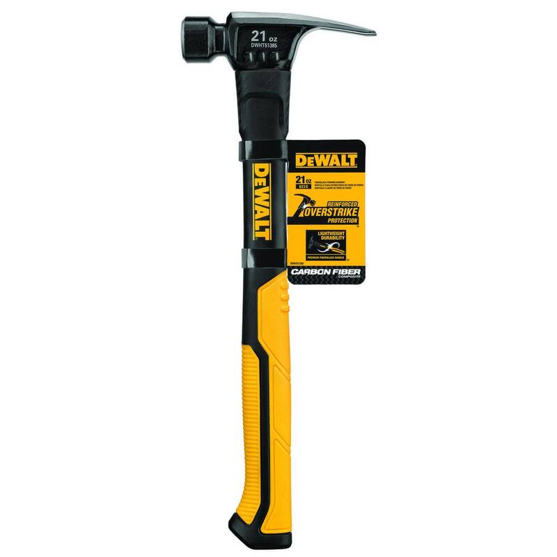 Martillo para enmarcar de fibra de vidrio DEWALT de 21 oz. con mango de 14 in. - DWHT51385