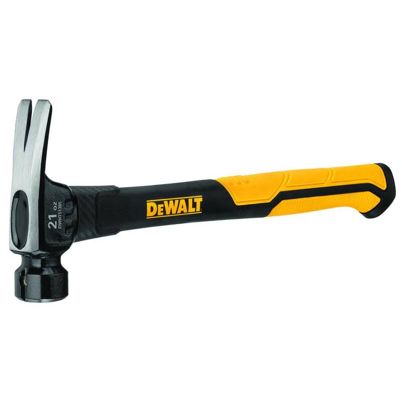 Martillo para enmarcar de fibra de vidrio DEWALT de 21 oz. con mango de 14 in. - DWHT51385