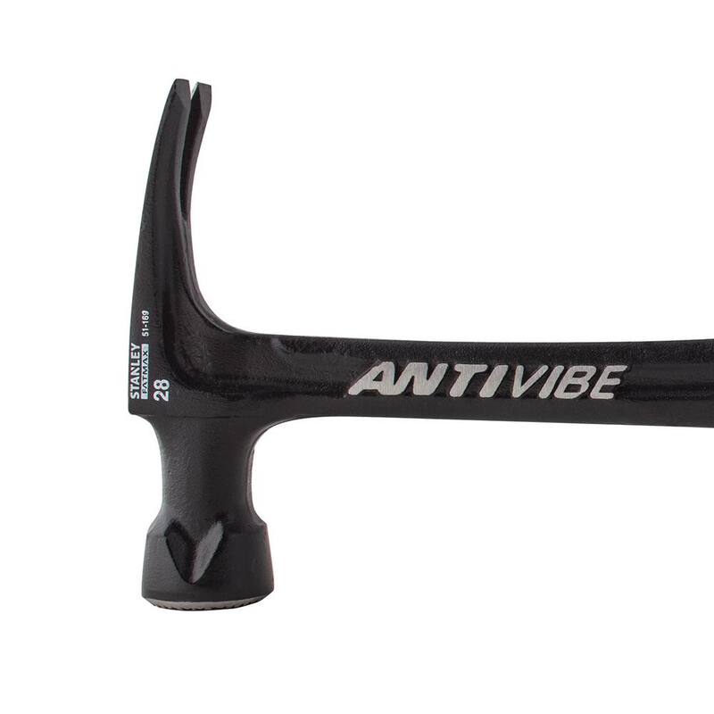 Stanley FATMAX 28 oz. 16 in. Martillo para marcos AntiVibe con mango de agarre de goma - 51-169