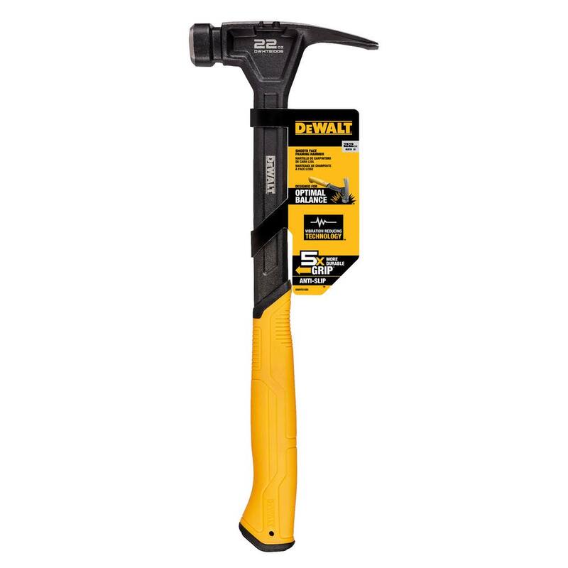Martillo para enmarcar de cara lisa DEWALT de 22 oz - DWHT51006