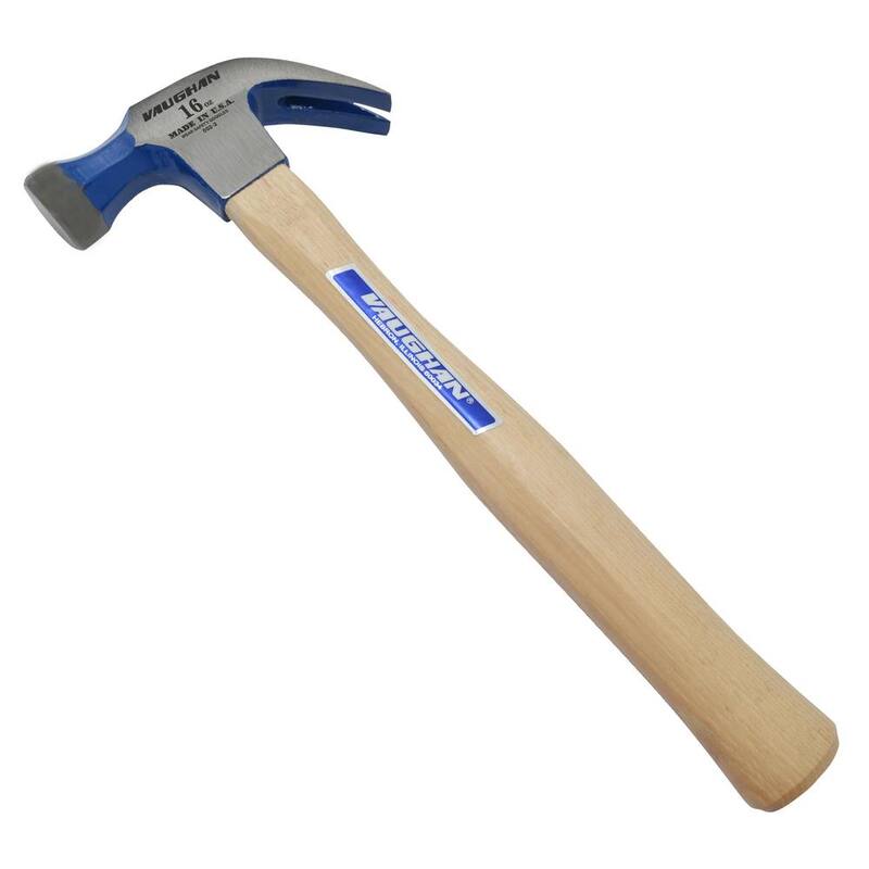 Martillo de acero al carbono de 16 oz. Vaughan con mango de madera dura de 13 pulgadas - DO16