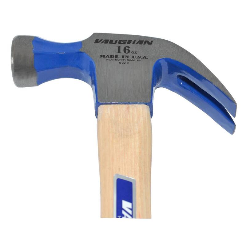 Martillo de acero al carbono de 16 oz. Vaughan con mango de madera dura de 13 pulgadas - DO16
