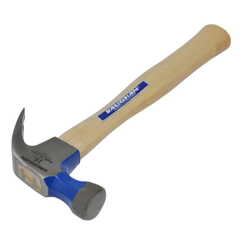 Martillo de acero al carbono de 16 oz. Vaughan con mango de madera dura de 13 pulgadas - DO16