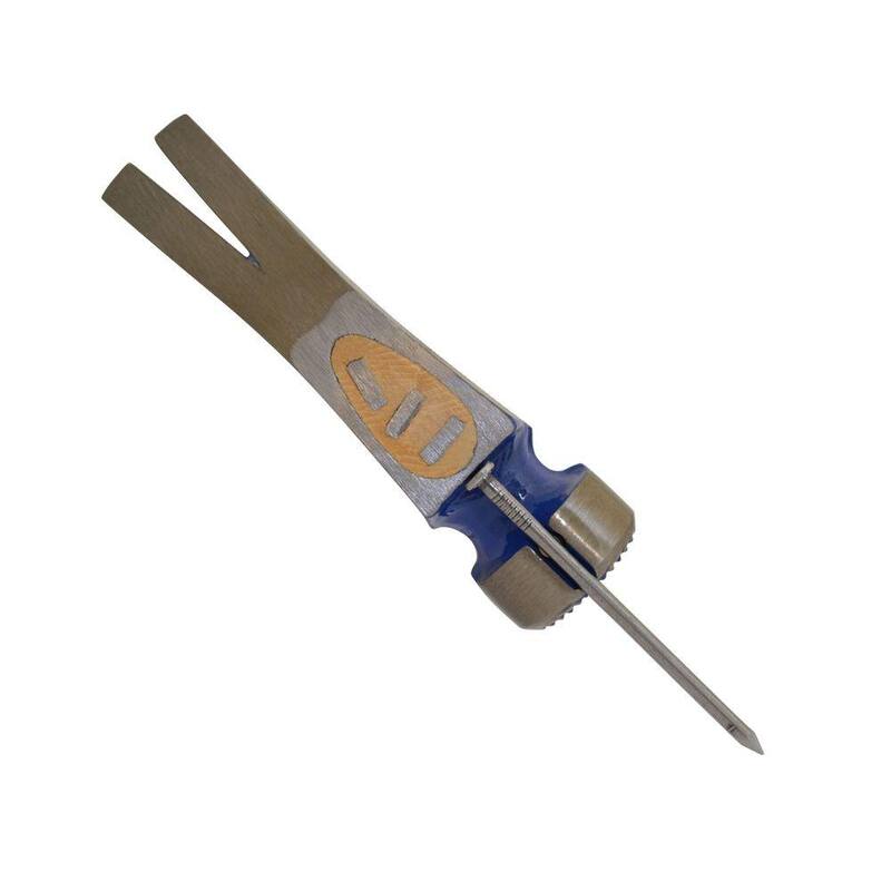 Martillo de armadura de California Vaughan de 23 oz con cara fresada, mango de madera dura curvada de 17 in - CF1HC