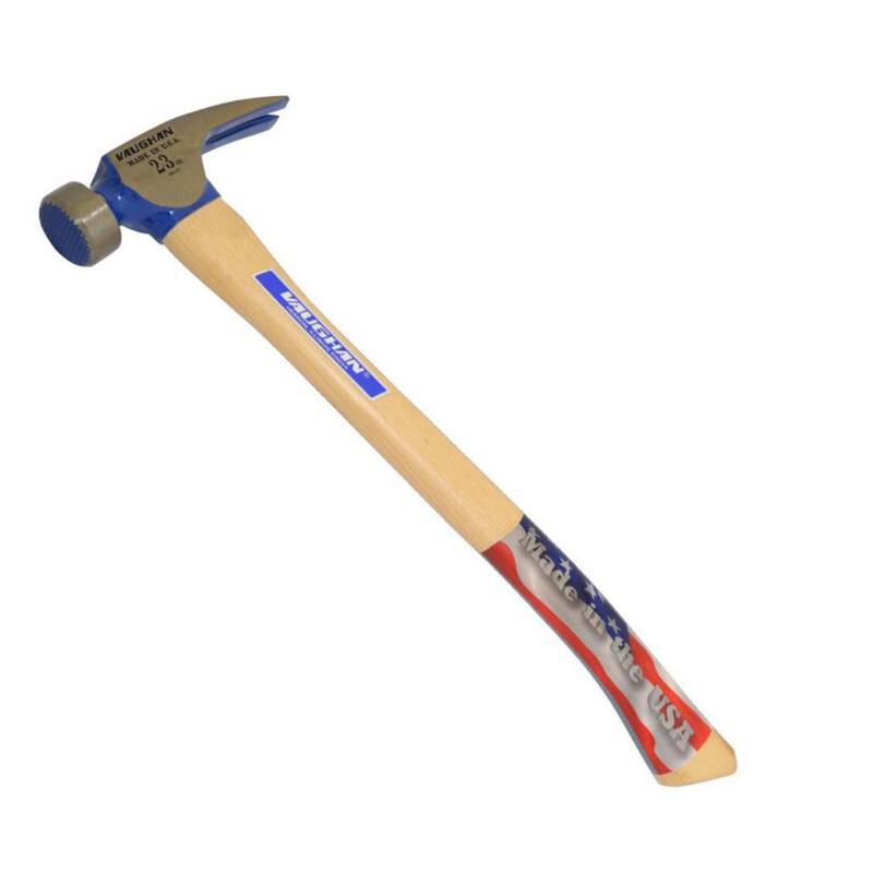 Martillo de construcción Vaughan de 23 oz con cabeza estriada y mango de madera dura de 17 in. - CF1