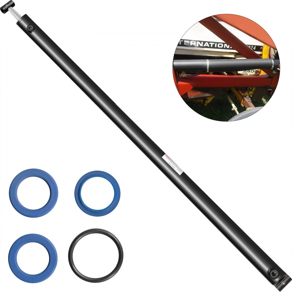 VEVOR Hydraulic Cylinder 2" Bore 36" Stroke Hydraulic Ram Cylinder 3000psi Hydraulic Cylinders Welded Double Acting Cross Tube SAE6 Port Hydraulic Lifting Cylinder (2 X 36) - YYG2X36YCYYYG0001V0