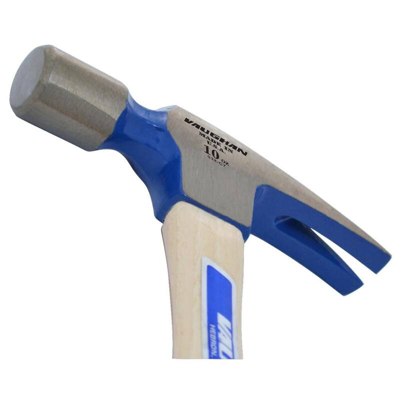 Martillo Vaughan de arrancar de acero al carbono de 10 oz con mango de madera dura de 11 pulgadas - #9