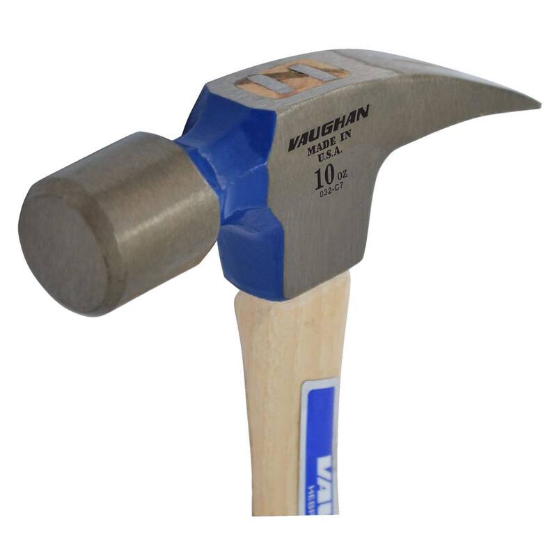 Martillo Vaughan de arrancar de acero al carbono de 10 oz con mango de madera dura de 11 pulgadas - #9