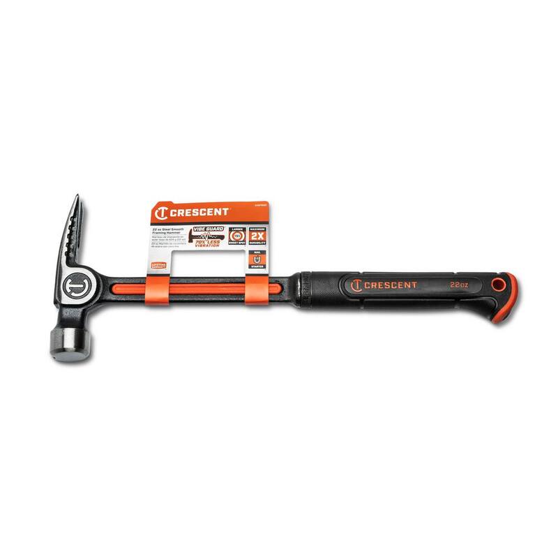 Martillo de enmarcar de acero de 22 oz. de cara lisa de Crescent - CHSFRS22-06