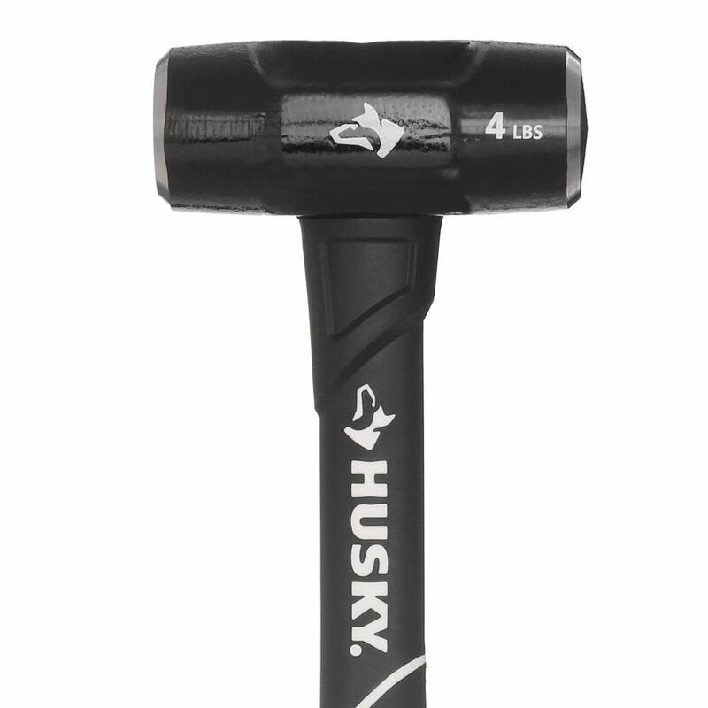 Martillo de ingeniero Husky de 4 lb con mango de fibra de vidrio de 14 pulgadas - HD-SF4LB