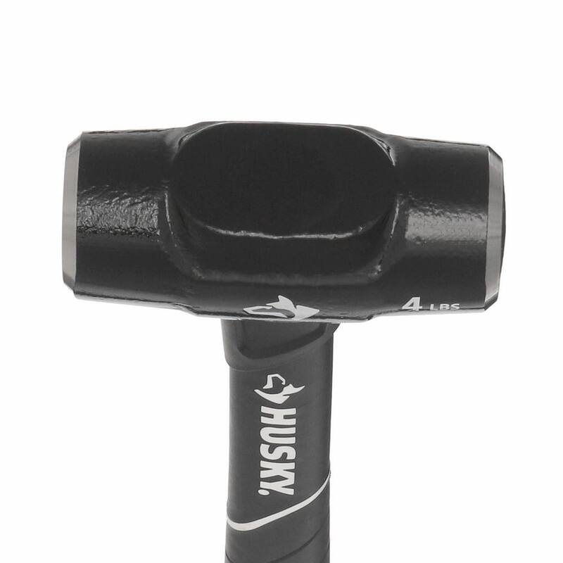 Martillo de ingeniero Husky de 4 lb con mango de fibra de vidrio de 14 pulgadas - HD-SF4LB