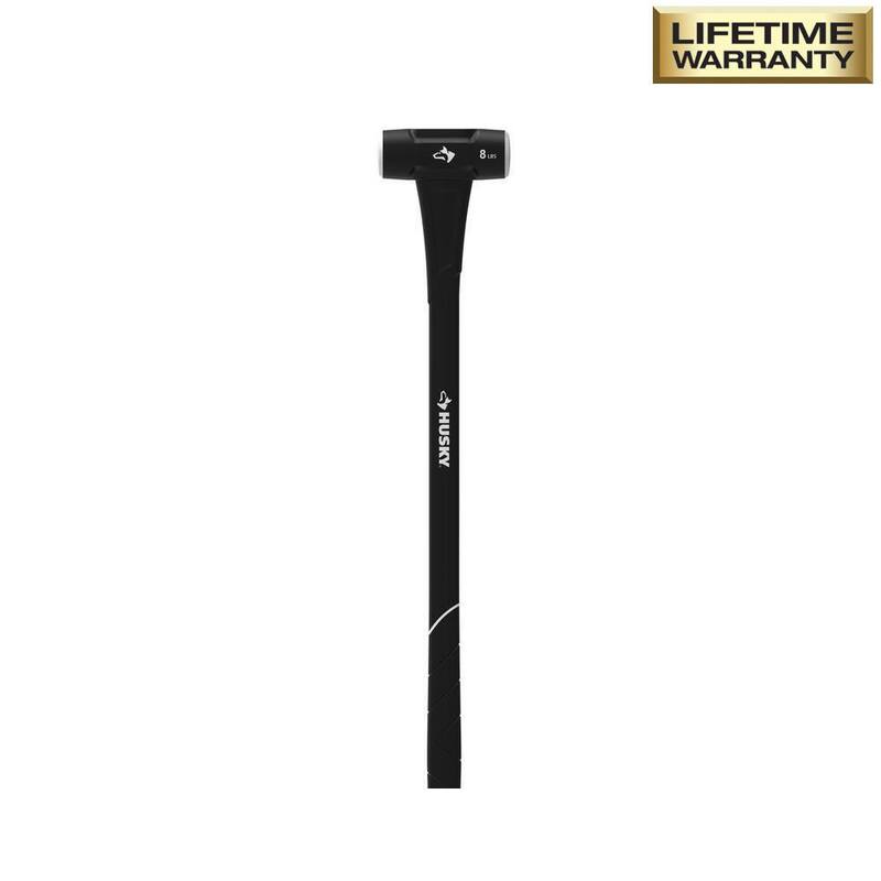 Martillo de trineo Husky de 8 libras con mango de fibra de vidrio de 34 pulgadas - HD-SF8LB