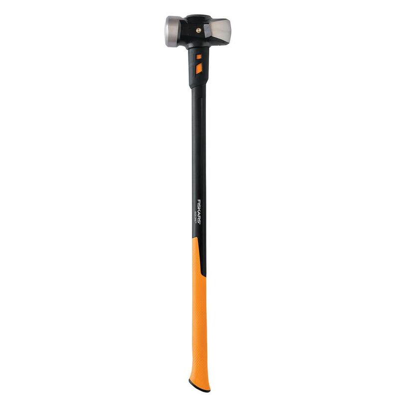 Mazo de acero forjado Fiskars IsoCore de 10 lb con mango de núcleo de fibra de vidrio de 36 pulgadas - 1067454.