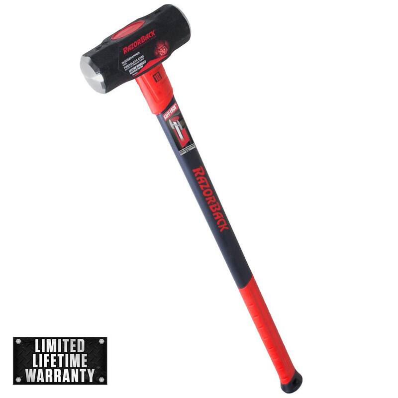 Maza de 10 lb. Razor-Back con mango de fibra de vidrio de 34 pulgadas - 3115000