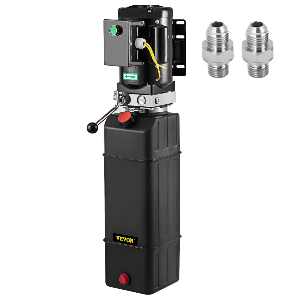 VEVOR Hydraulic Pump 4 Gallon Hydraulic Motor Hydraulic Lift Single Phase Car Lift 3420 RPM Dump Trailer 208-230 Volt Portable Car Lift 2 Horsepower Auto Lift Vehicle Lift Portable Power Press - CZYYB4.0GLQCJSQ01V7