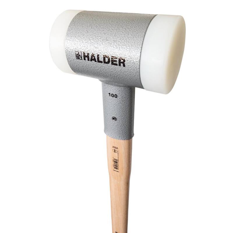 Martillo de nylon Halder Supercraft Dead Blow de 20.5 lbs con mango de nogal de 39.37 pulgadas - 3366.110